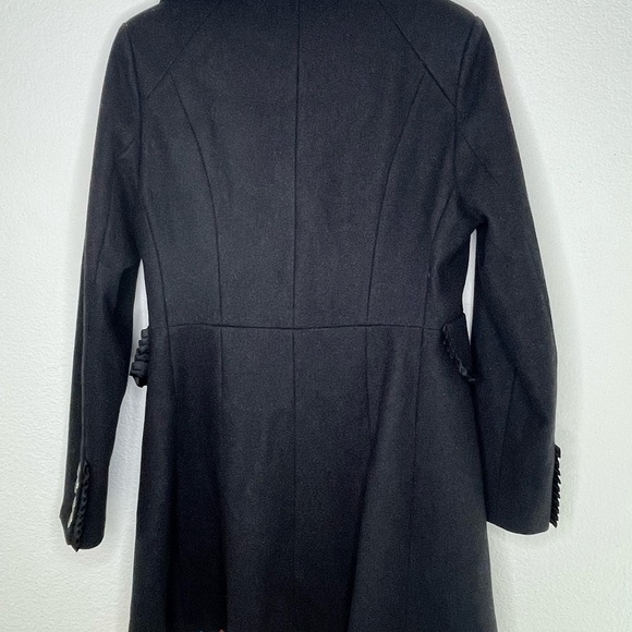 Betsey Johnson coat pea sz 8 charcoal gray fully lined - Picture 6 of 10